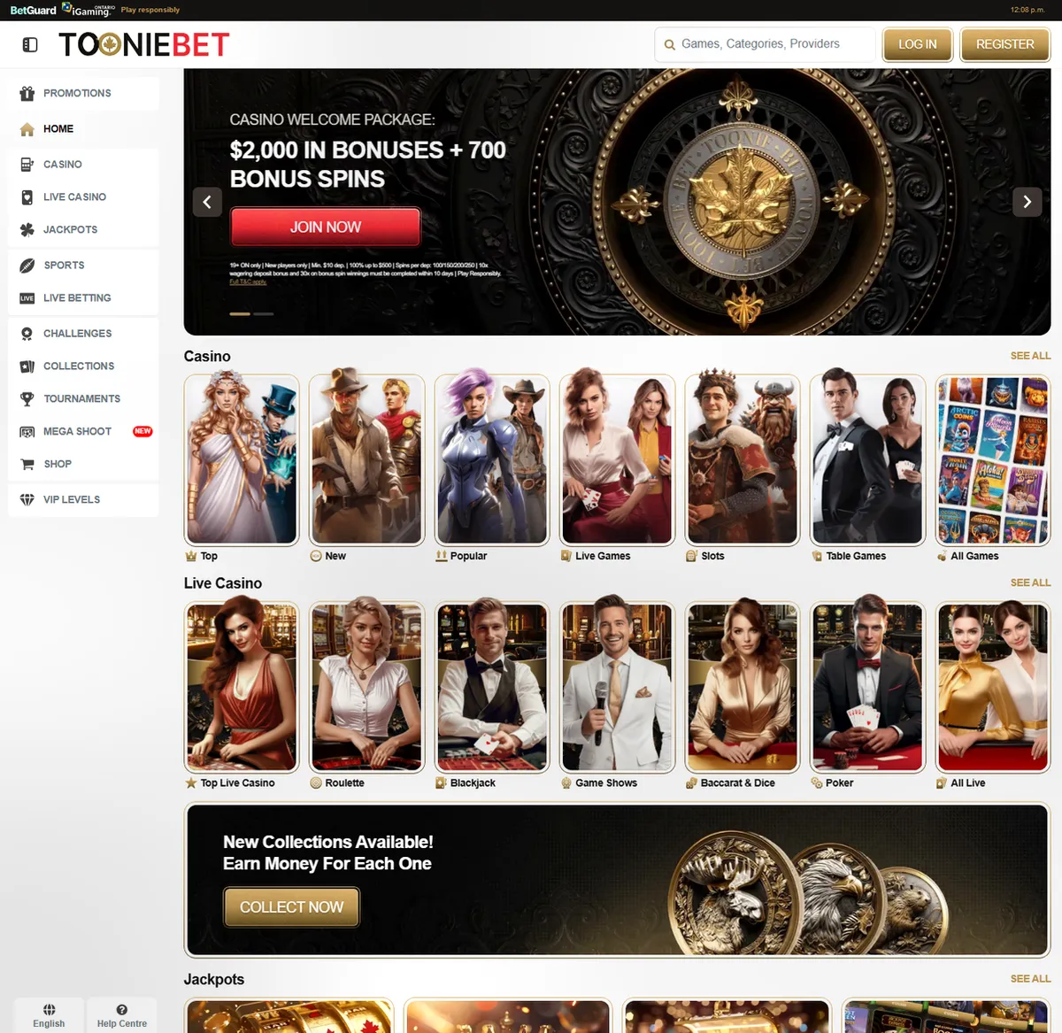 Tooniebet Casino